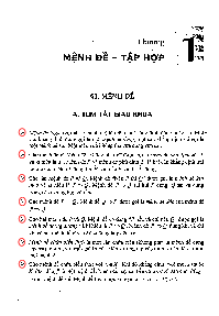 Chuyên đề mệnh đề và tập hợp