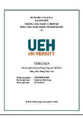 Tiểu luận về Lịch sử Đảng Cộng sản Việt Nam | Lịch sử đảng | Trường Đại học Kinh tế Thành phố Hồ Chí Minh