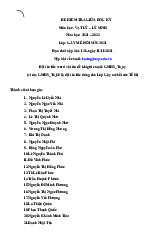 Đề Kiểm Tra Giữa Học Kỳ Môn Vật Lý - Lý Sinh | Đại học Y Dược Thành phố Hồ Chí Minh