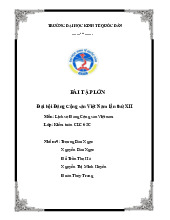 Đại hội Đảng Cộng sản Việt Nam lần thứ XII | Môn Lịch sử Đảng Cộng Sản Việt Nam - Đại học Kinh Tế Quốc Dân
