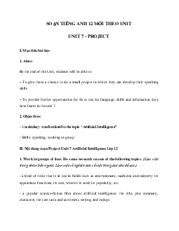 Tiếng Anh 12 Unit 7: Project