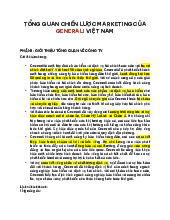 Chiến Lược Marketing Của Generali Việt Nam: Tăng Trưởng Bền Vững | Nguyên Lý Marketing | Đại học Tôn Đức Thắng