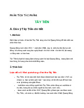 PHÂN TÍCH TÁC PHẨM TÂY TIẾN: Cảm Xuất và Ý Nghĩa Nghệ Thuật