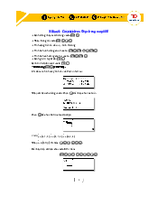 Kỹ thuật sử dung Casio trong Oxyz  | Đại học Sư phạm Hà Nội