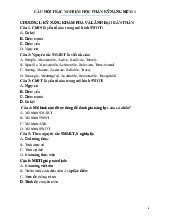 Câu Hỏi Trắc Nghiệm Học Phần Kỹ Năng Mềm | Trường Đại học Văn Lang