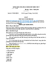 Luật 57/2010/QH12 về Thuế Bảo Vệ Môi Trường Việt Nam môn Pháp luật đại cương | Trường đại học Mở Hà Nội