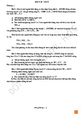 Bài tập Chương 4 đến 7 môn Kinh tế vi mô 1 | Học viện Tài chính