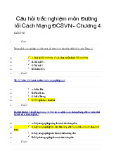 Đề cương môn đường lối đảng cộng sản việt nam- Trường Đại học bách khoa - Đại học đà nẵng.