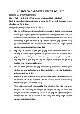 Câu hỏi ôn tập môn Hành vi tổ chức | Đại học kinh tế Quốc dân