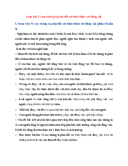 Soạn bài Vì sao chúng ta phải đối xử thân thiện với động vật | Ngữ Văn 6 Cánh Diều tập 2