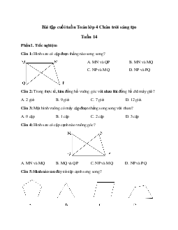 Bài tập cuối tuần Toán lớp 4 Kết nối tri thức - Tuần 14 (Cơ bản)