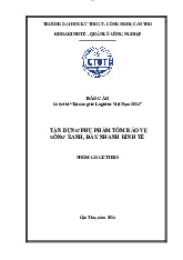 Dự Án Tận Dụng Phụ Phẩm Tôm | Môn Logistic - Đại học Kỹ thuật - Công nghệ Cần Thơ