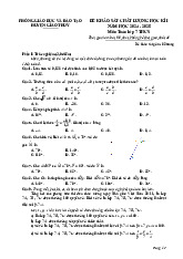 Đề học kì 1 Toán 7 năm 2024 – 2025 phòng GD&ĐT Giao Thủy – Nam Định