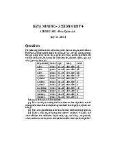 Assignment 4: Decision Tree & Bayesian Classifications | Môn Data Mining - Trường Đại học Quốc tế, Đại học Quốc gia Thành phố Hồ Chí Minh