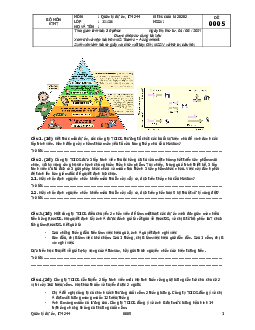 Đề thi cuối kì môn Quản trị dự án CNTT| Môn Quản trị dự án CNTT| Trường Đại học Bách Khoa Hà Nội