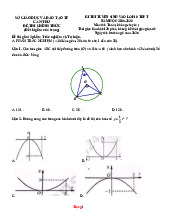 Đề Tuyển Sinh 10 Môn Toán Sở GD Cần Thơ 2025-2026 Có Đáp Án