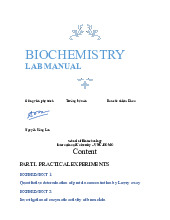 Biochemistry Lab Manual for Practical Experiments (Sept 2023) | Môn Biochemistry - Trường Đại học Quốc tế, Đại học Quốc gia Thành phố Hồ Chí Minh