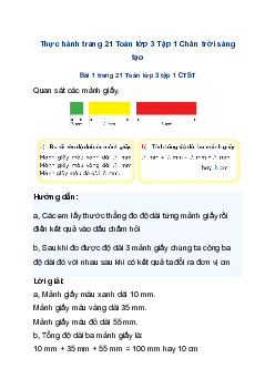 Toán lớp 3 trang 23, 24 Hình tam giác - Hình tứ giác Chân trời sáng tạo