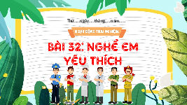 Giáo án điện tử Hoạt động trải nghiệm 3 Cánh diều: Nghề em yêu thích