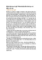 Biến liên tục là gì? Phân biệt biến liên tục và biến rời rạc