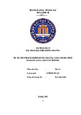 Mô hình chuỗi cung ứng và hoạt động thuê ngoài của Coca-Cola | Bài thảo luận thương mại điện tử căn bản