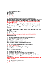 Tổng hợp 356 Câu trắc nghiệm môn CSDL - Cơ sở dữ liệu | Trường Đại học Khoa học Tự nhiên, Đại học Quốc gia Thành phố Hồ Chí Minh