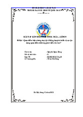 Đề tài: “quan điểm biện chứng duy vật về động lực phát triển và sự vận dụng quan điểm đó trong phát triển văn hoá”| Bài tập lớn môn Triết học Mác – Lênin  | Trường Đại học Kinh Tế Quốc Dân