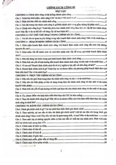 Tài liệu: Khái niệm và Phân tích | Môn Chính sách công - Học viện Chính sách và Phát triển
