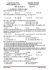 Đề cuối kì 2 Toán 11 năm 2023 – 2024 trường THPT Hòa Vang – Đà Nẵng
