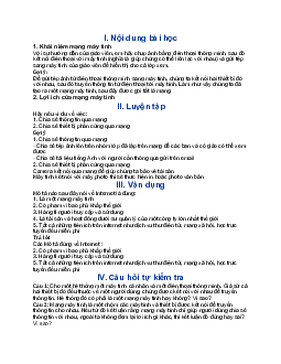 Tin học 6 bài 1 Khái niệm và lợi ích của mạng máy tính | Cánh Diều