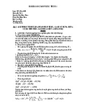 Phương pháp phân tích dụng cụ đo thể tích, cách pha chế, chuẩn độ - Tài liệu tổng hợp