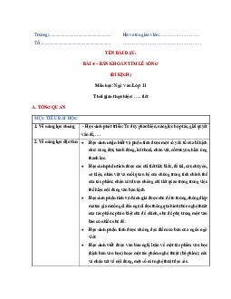 Bài 5: Băn khoăn tìm lẽ sống - Giáo án Văn 11 Chân trời sáng tạo