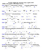 Ôn tập 3. Nguyên hàm - tích phân và oxyz | Đề ôn tập giữa học kỳ 2 môn Toán 12