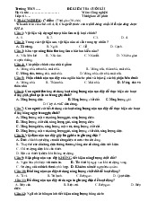 Đề thi học kỳ 1 môn Công nghệ lớp 6 năm học 2024 - 2025 - Đề số 4 | Bộ sách Chân trời sáng tạo