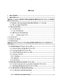 Tiểu luận "Phân tích thực trạng hoạch định chiến lược của công ty TH True Milk"