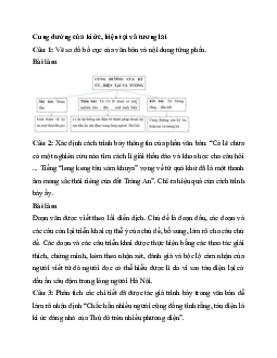 Soạn bài Cung đường của kí ức, hiện tại và tương lai | Ngữ văn 11 Chân trời sáng tạo