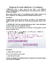 Giải SGK Tiếng Anh 12 Friends Global Unit 1 1A Vocabulary