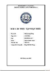 Báo cáo Thực tập nhận thức ngành | Đại học Công nghệ Đông Á