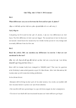 Giải Tiếng Anh 11 Unit 3: 3D Grammar  | Friends Global