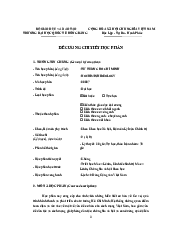 Đề cương chi tiết học phần Tư tưởng Hồ Chí Minh | Trường đại học quốc tế Hồng Bàng