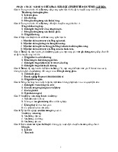 PHẦN 1 TRẮC NGHIỆM  CHƯƠNG 1: KHÁI QUÁT KINH TẾ HỌC VĨ MÔ CẤP ĐỘ 1