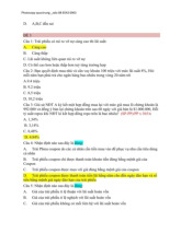 Đề trắc nghiệm có đáp án - Môn Thị trường và các định chế tài chính - Đại Học Kinh Tế - Đại học Đà Nẵng