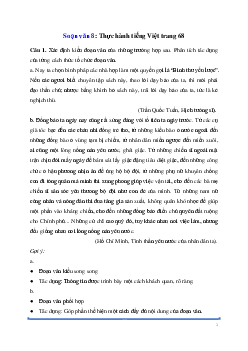 Soạn bài: Thực hành tiếng Việt trang 68 Ngữ Văn 8 | Kết nối tri thức