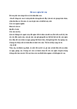 Kể chuyện Dê con nghe lời mẹ | Tiếng việt 1 Cánh Diều