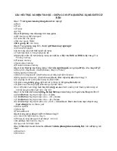 73 câu trắc nghiệm tin học cơ bản- Trường đại học Văn Lang