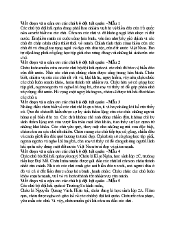 Viết một đoạn văn 4-5 câu để cảm ơn các chú bộ đội hải quân đang làm nhiệm vụ bảo vệ biển đảo của Tổ quốc | Tập làm văn lớp 2 | Kết nối tri thức