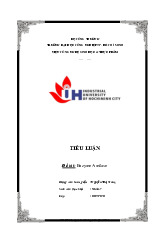 Tiểu luận DHTP19D: Nghiên cứu về Enzyme Amilase và Ứng dụng Môn Hóa sinh học | Trường Đại học Công nghiệp Thành phố Hồ Chí Minh