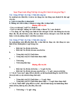 Soạn Ngữ văn 6 sách Chân trời sáng tạo (Tập 1) bài Thực hành tiếng Việt trang 96