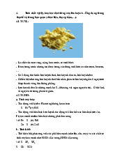 Bài giảng hoá đại cương vô cơ - lưu huỳnh và ứng dụng cùa lưu huỳnh