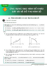 Tài liệu ứng dụng đạo hàm để khảo sát và vẽ đồ thị của hàm số cấu trúc mới